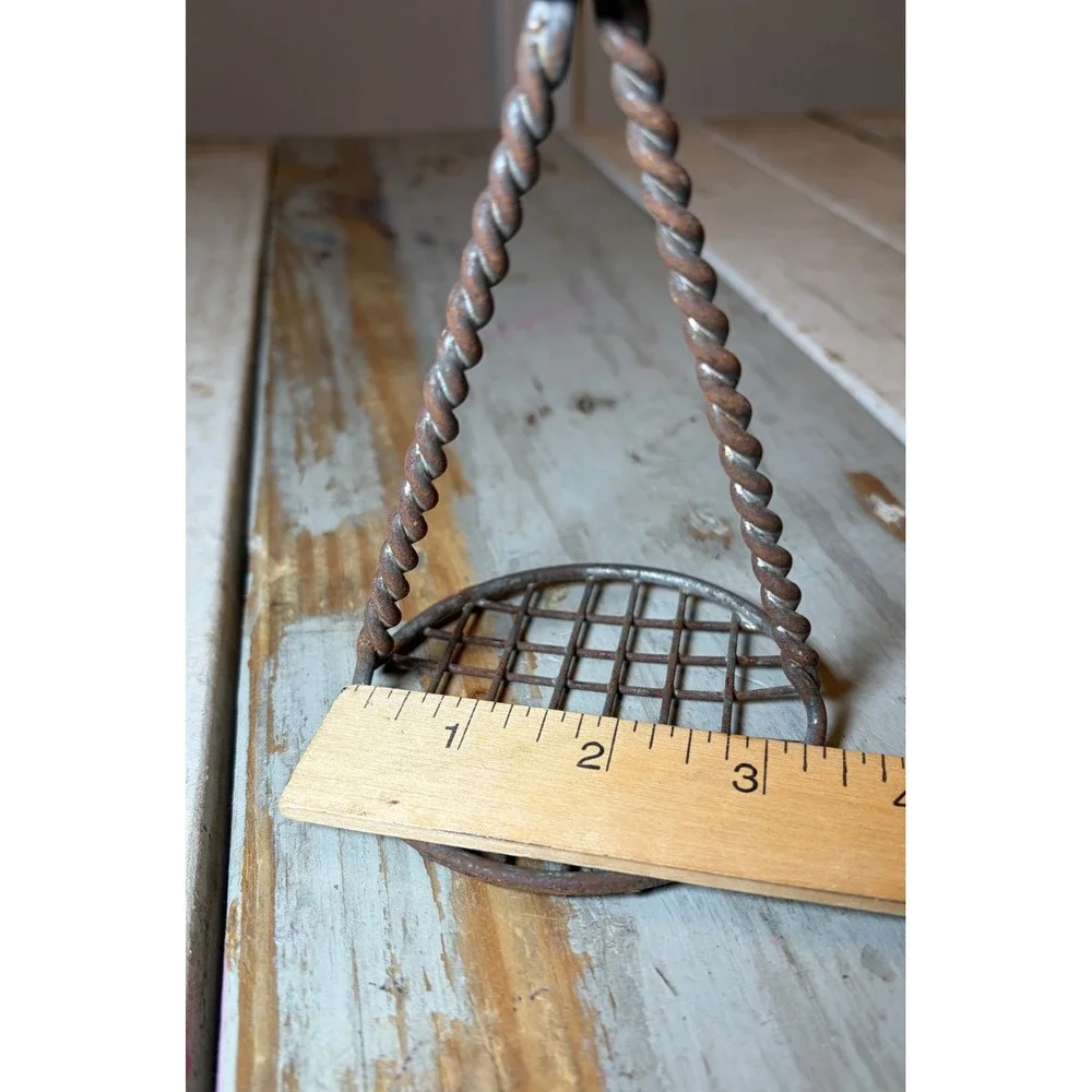 Vintage Antique Wire Potato Masher Primitive Kitchen Tool Wood Handle c1 900