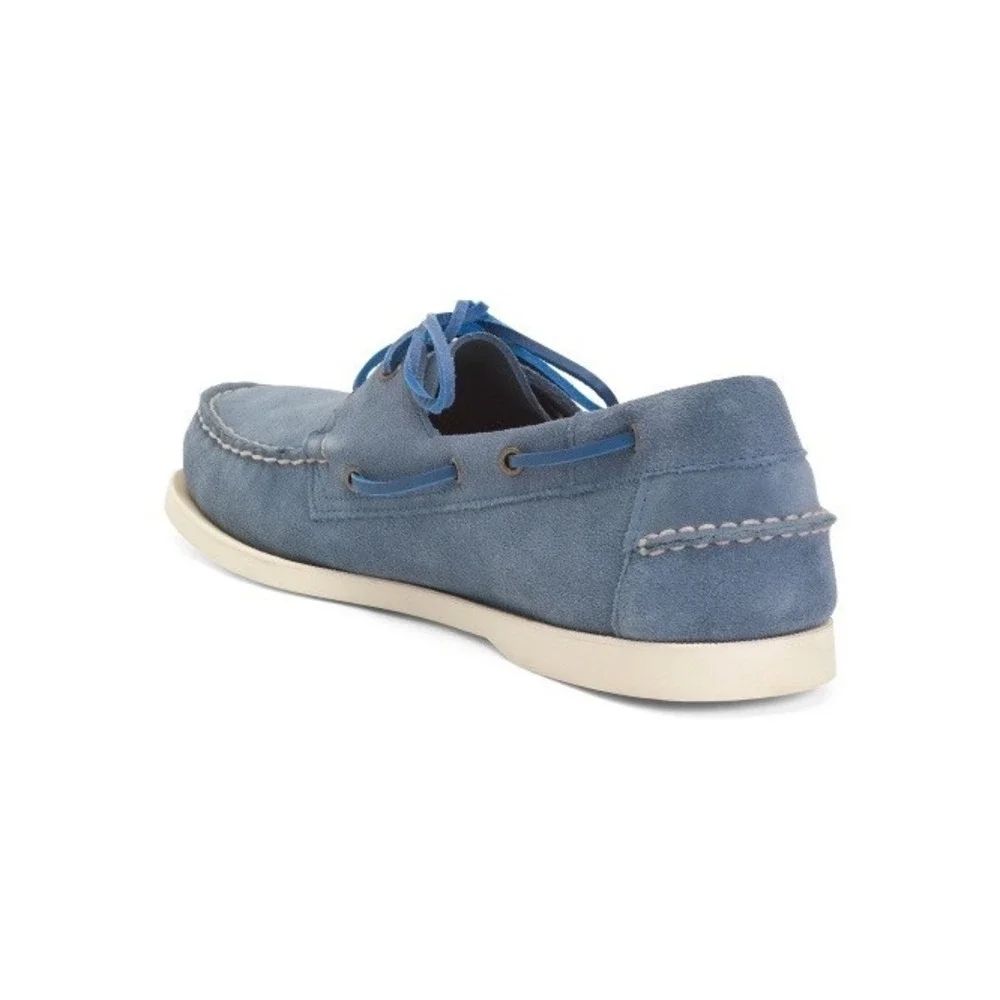 Docksiders Sebago Mens Portland Flesh Out Boat Yacht Shoes Indigo Blue Sz 12 NIB