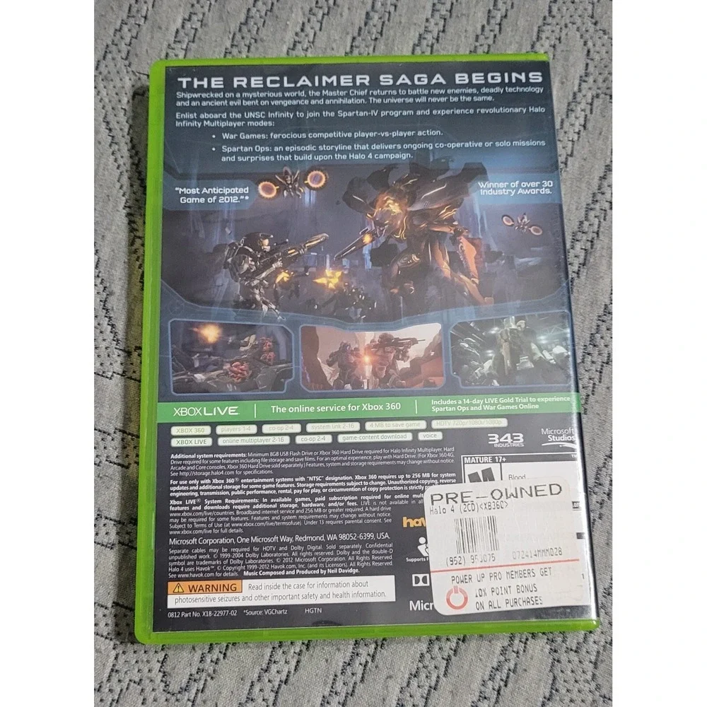 N/A halo xbox