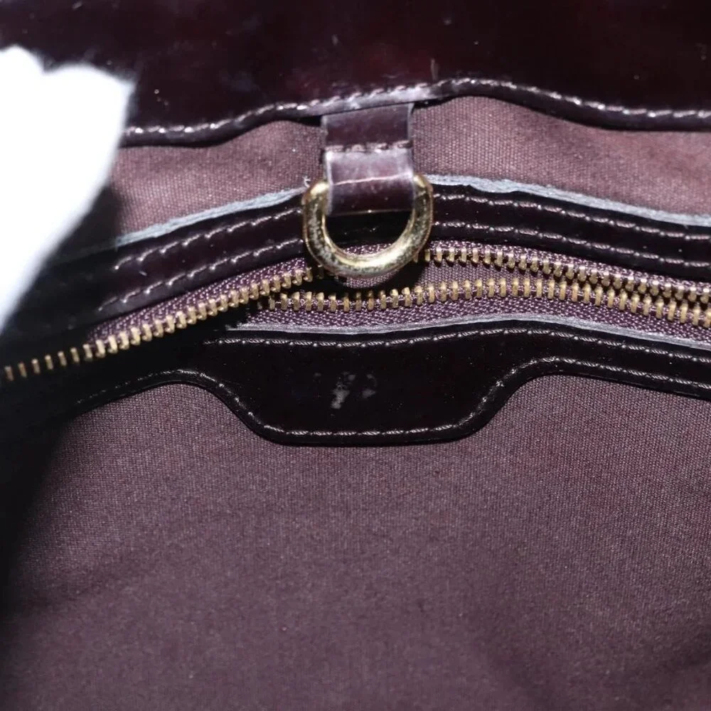 LOUIS VUITTON Monogram Vernis Wilshire PM Bag Amarante M93641 LV Auth BA8609