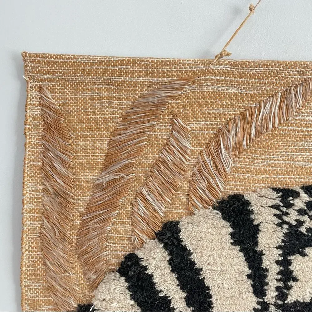 Vintage | RARE Tom Taylor Safari Tapestry African Decor Wall Hanging Zebra 1990