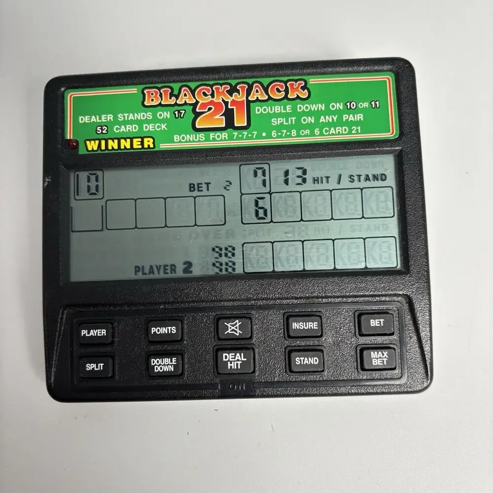 Radio Shack Blackjack 21 Handheld Digital Video Game Tested Works