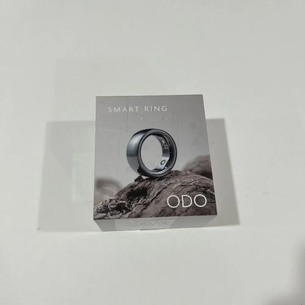 ODO smart ring, black, size 8