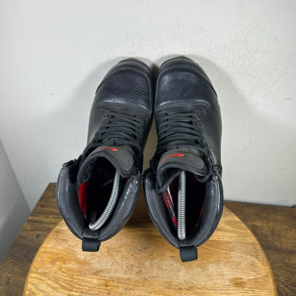 Nike Shox Neo Mens Black Leather Waterproof Hiking Boots Size 7 308659-016