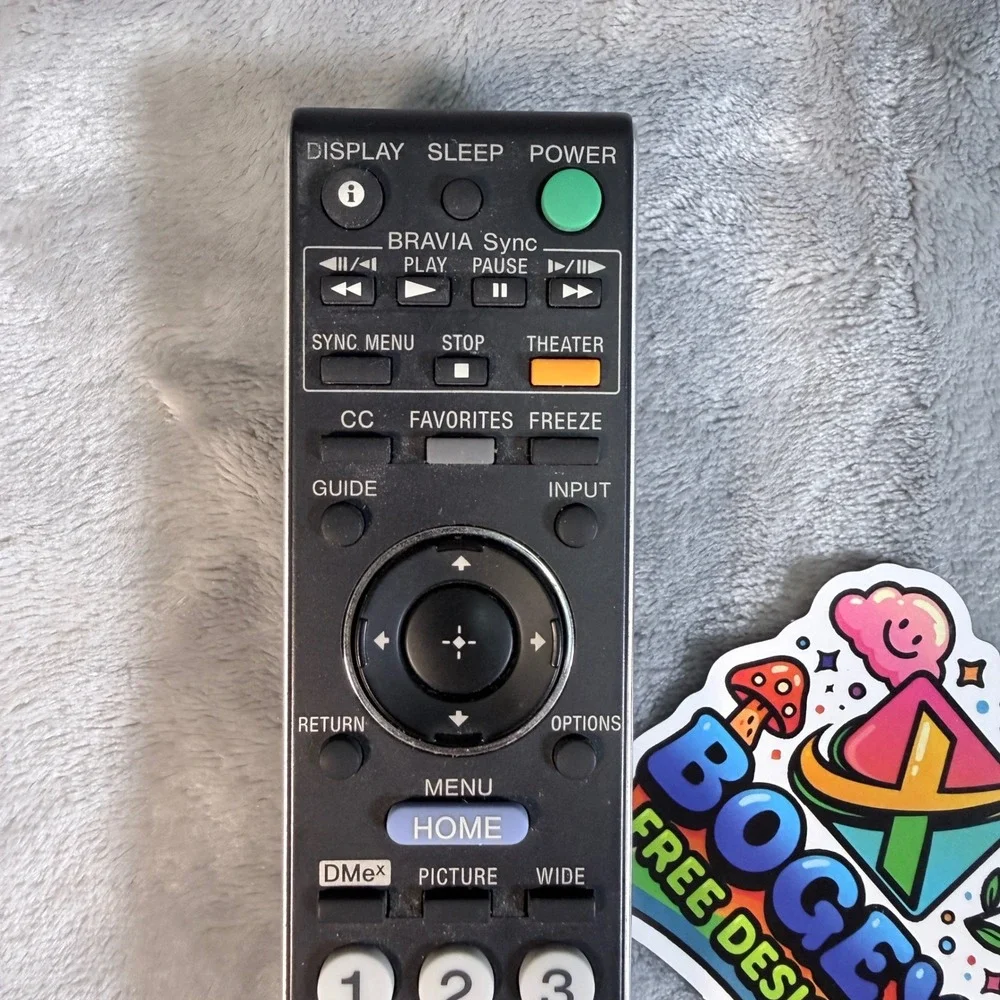 Sony TV Remote Control RM YD023 Black Replacement Original