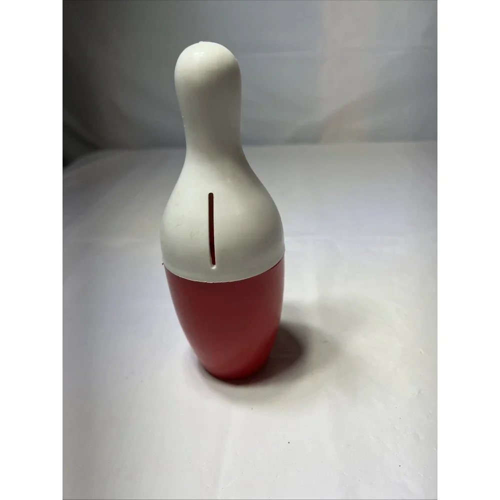 Vintage Pin Money Pete Bowling Pin Bank Spare Change Holder