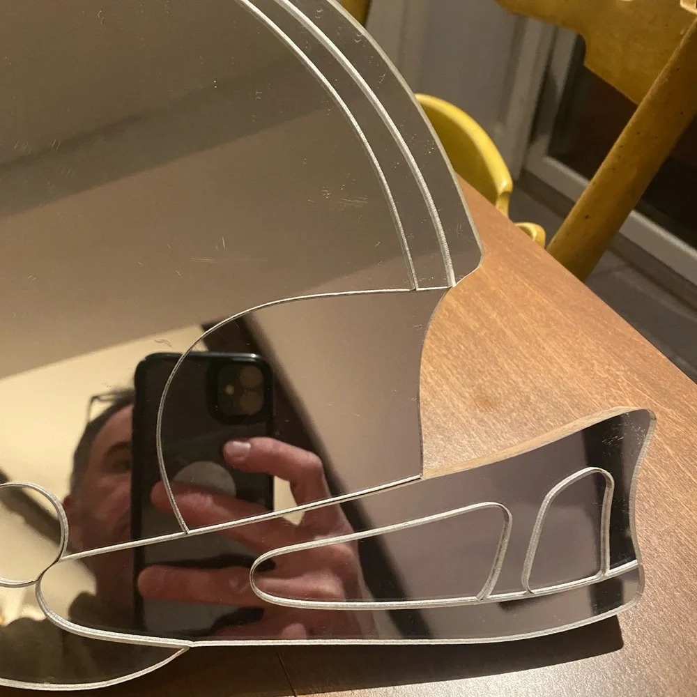 Vintage 1982 Creative Accessories Ltd. Football Helmet Mirror