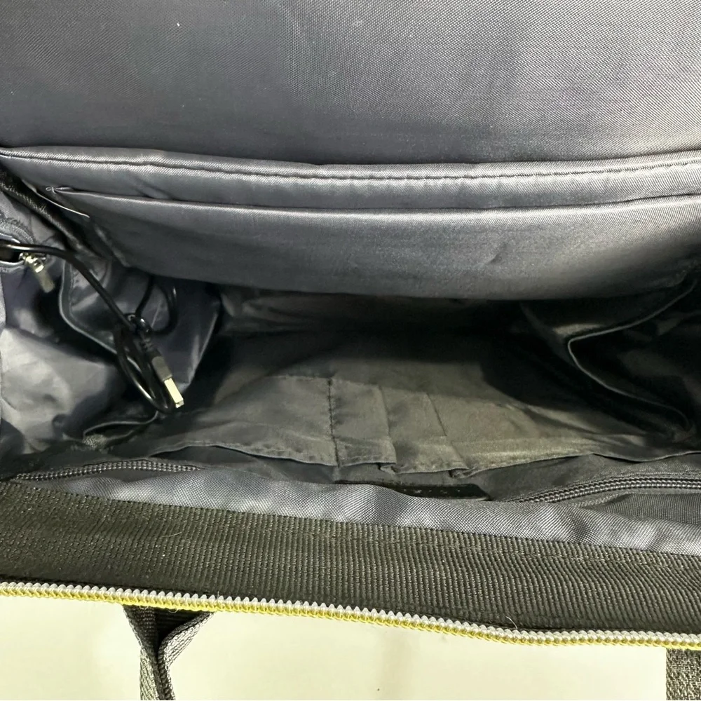 Lovevook Gray Backpack Hinge Top Laptop Pouch Top Zipper; Charger; Office School