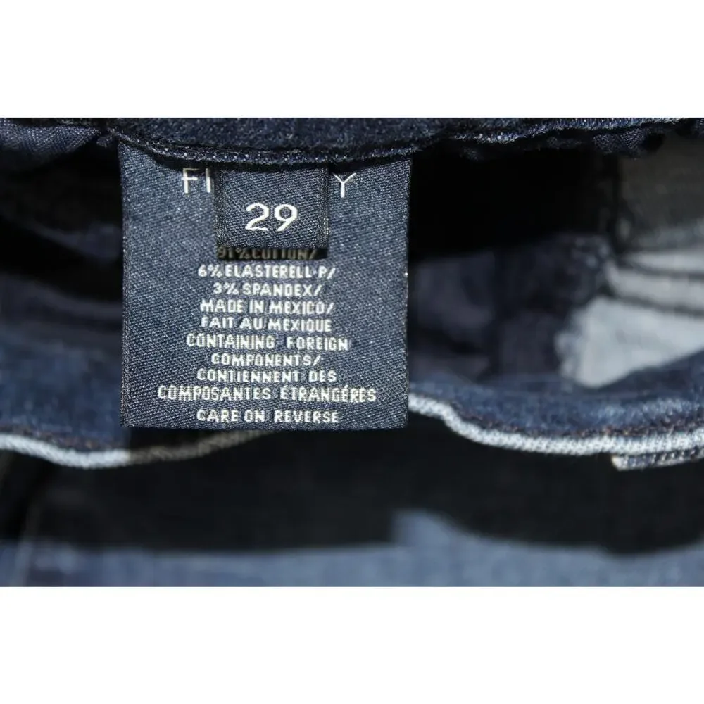 Fidelity Jeans Men 29x34 Blue Torino Slim Fit Straight Light Wash Stretch Preppy