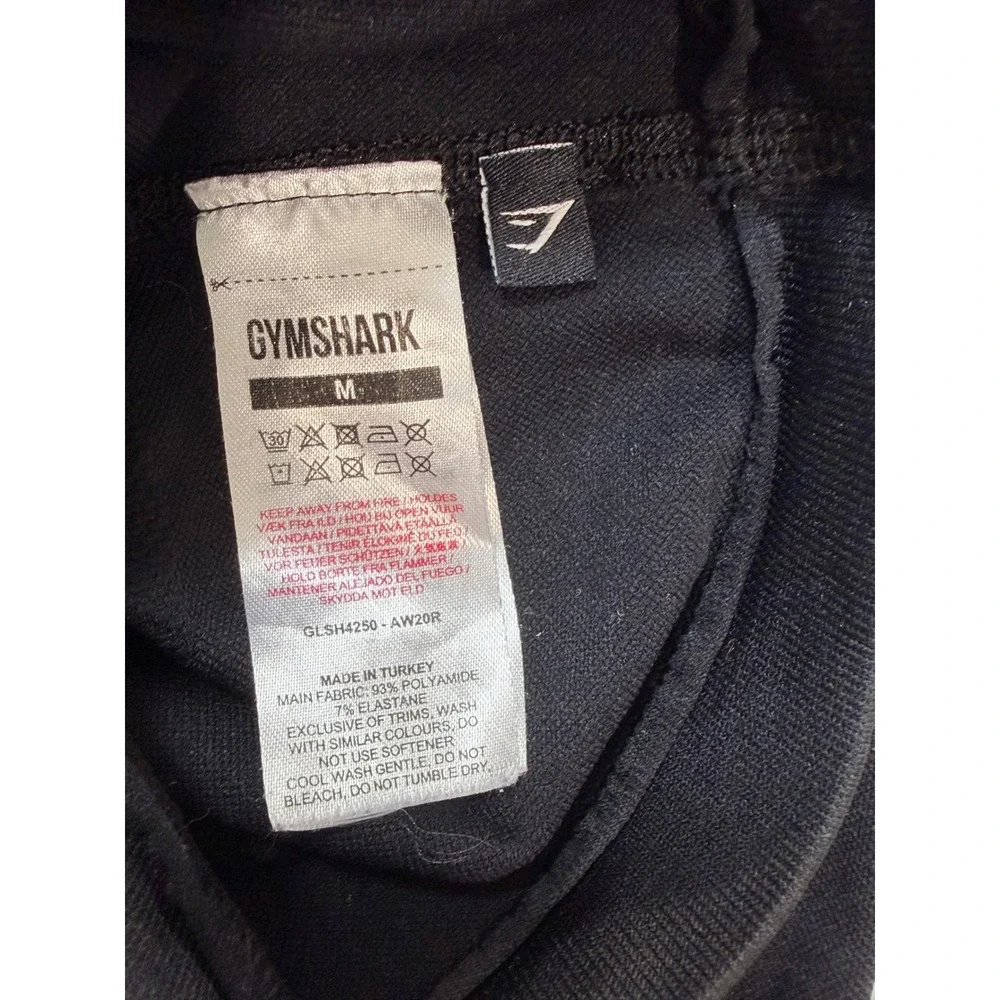 Gymshark Vital Seamless 2.0 Black Biker Shorts Womens Size M Workout Athleisure