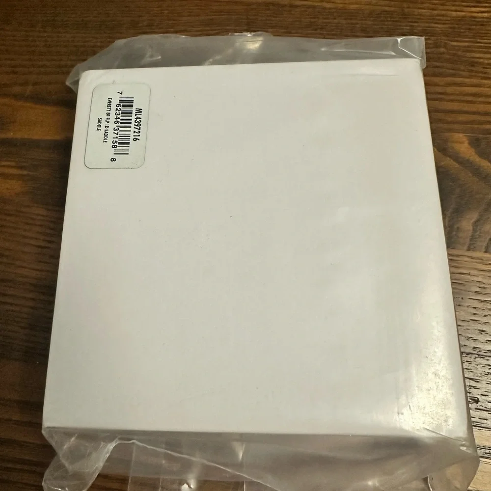 🆕 FOSSIL Everett Bifold Wallet Flip ID Saddle