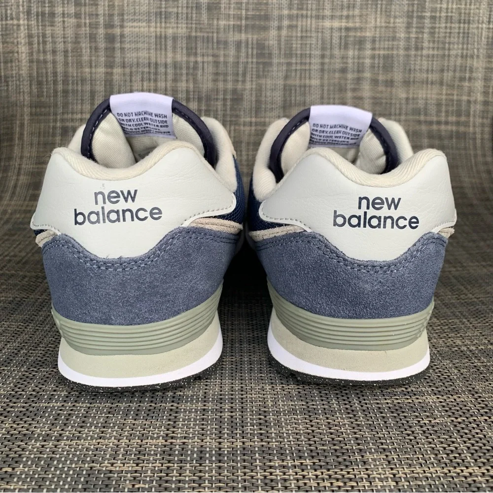 New Balance Kids Sneakers in Blue and Cream
