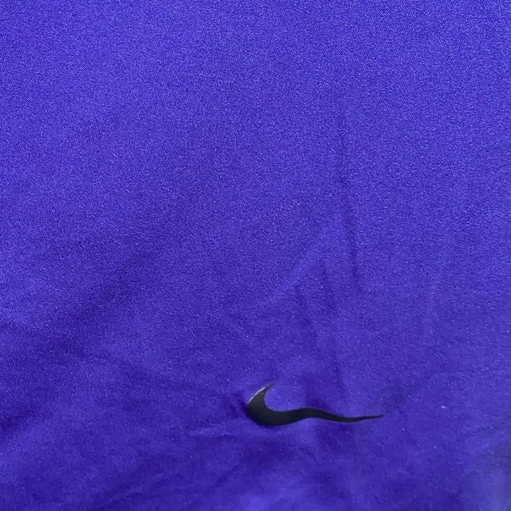 Nike Dri-Fit Women's Purple Blue Tank Top Logo across back straps