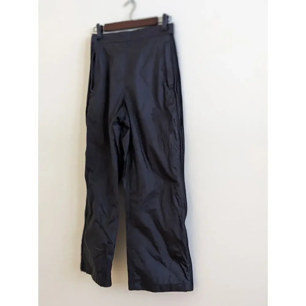 L.L. Bean Kids Size 14 Full Zip Rain Wind Pants 100% Nylon Adjust Waist 0 YX06