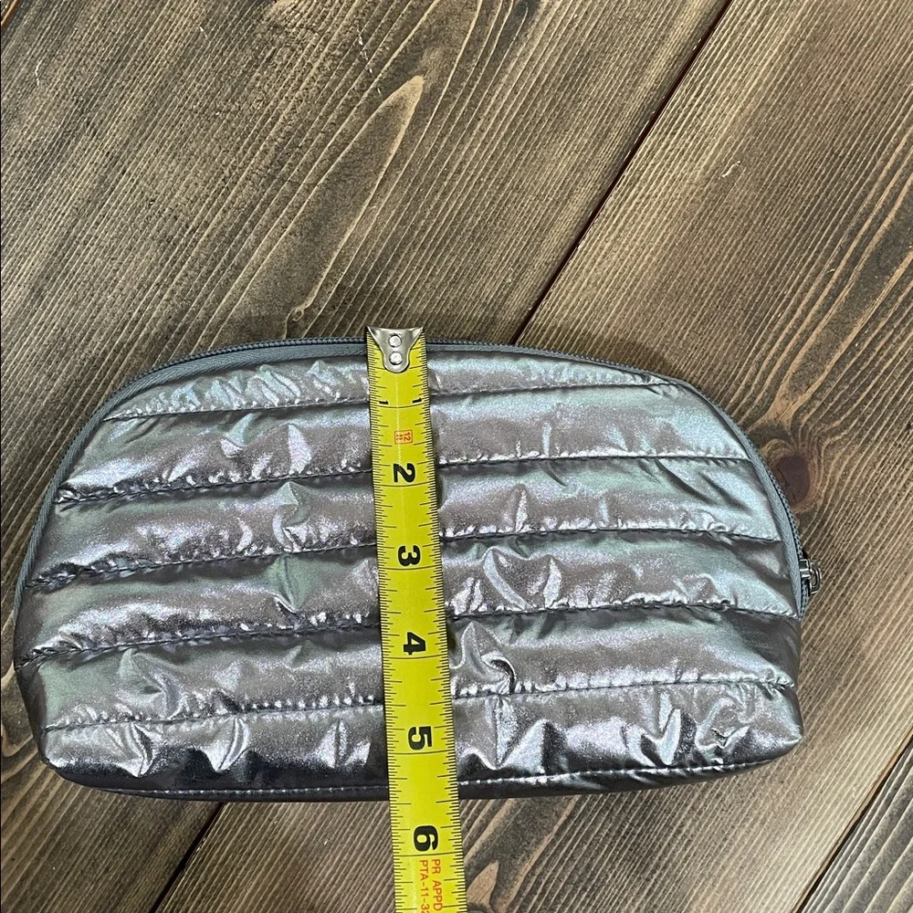 Metallic Puffer Cosmetic Bag
