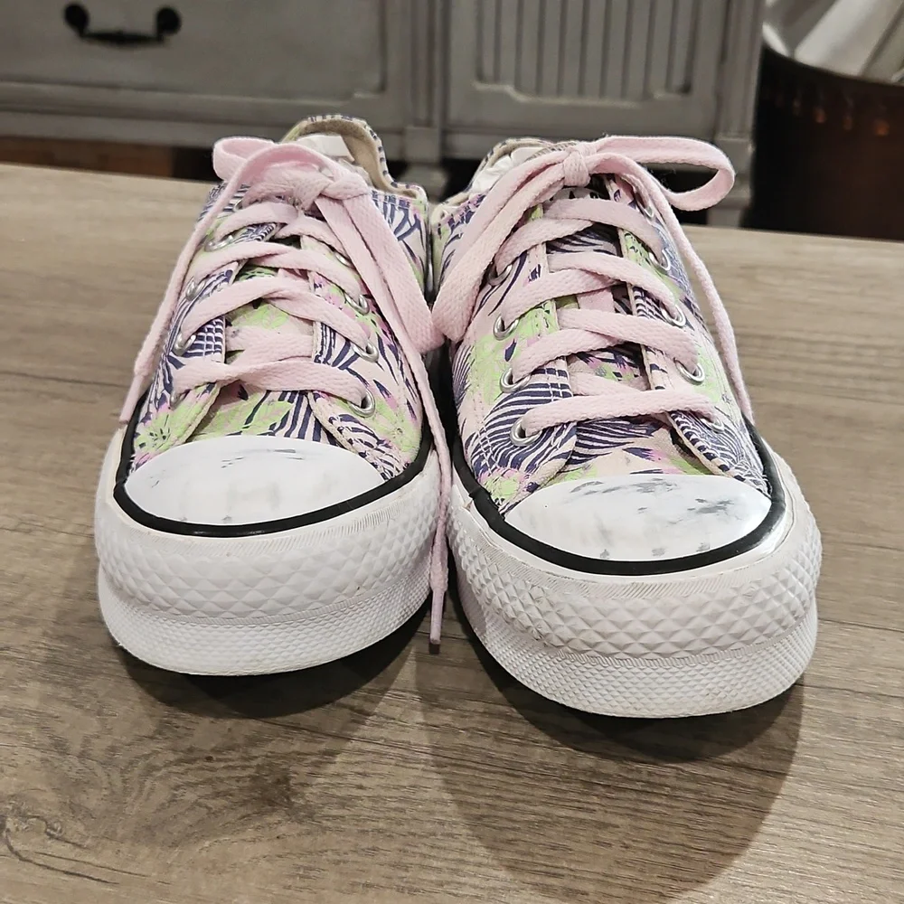 Converse Ctas Eva Lift OX Platform Low Sneakers Canvas Kid's size 3.5
