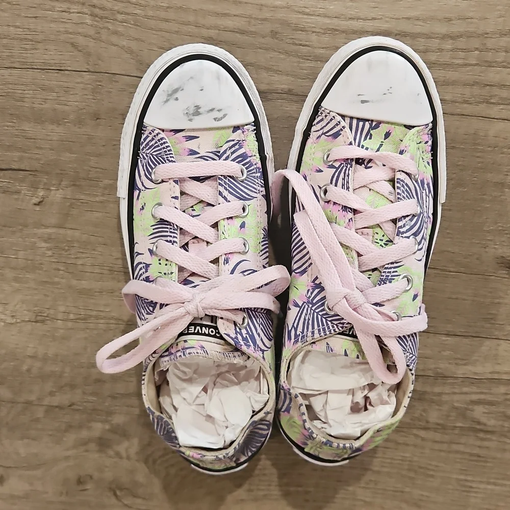 Converse Ctas Eva Lift OX Platform Low Sneakers Canvas Kid's size 3.5