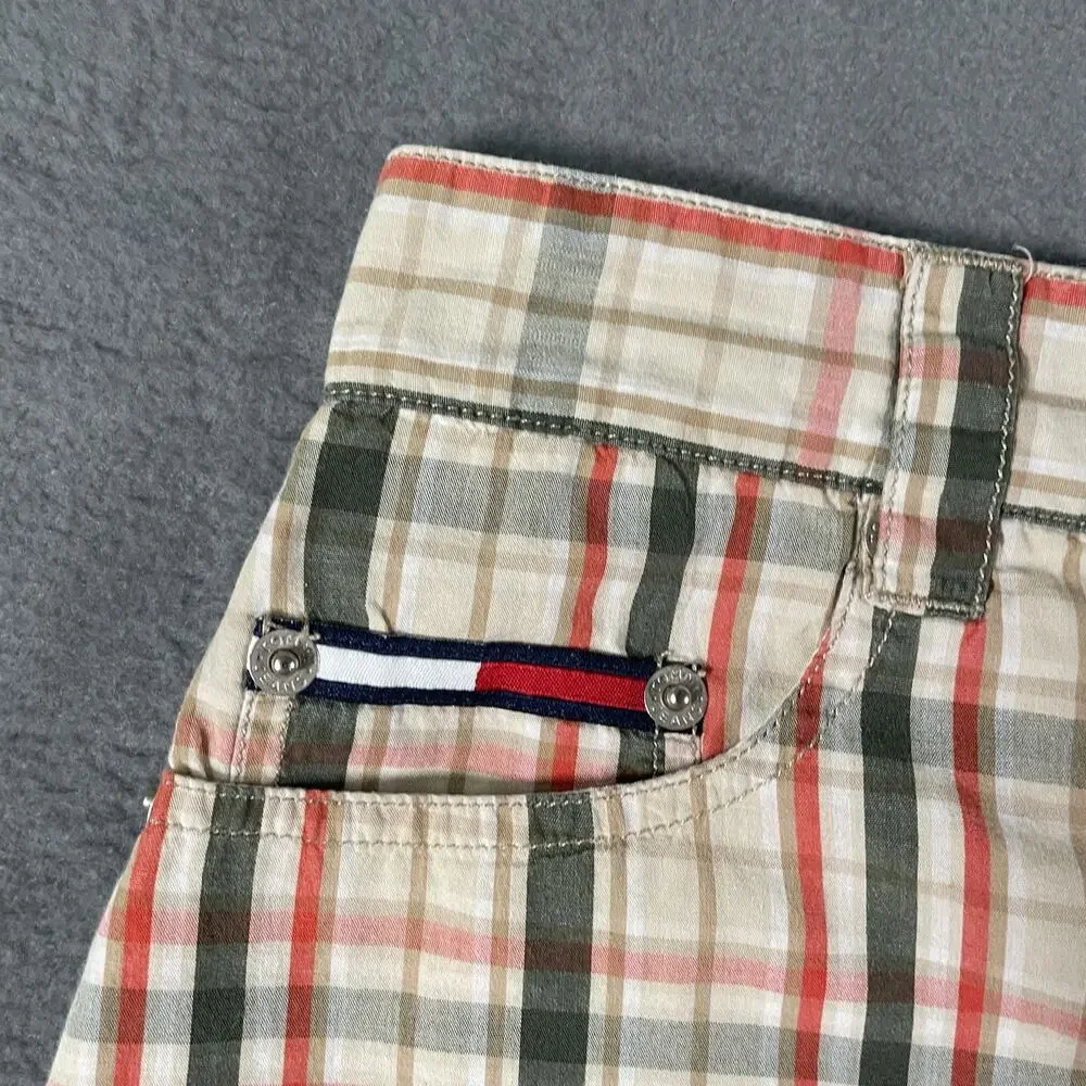 Tommy Hilfiger Plaid Mini Skirt Women’s Size 3 Cotton Y2K 90s Classic