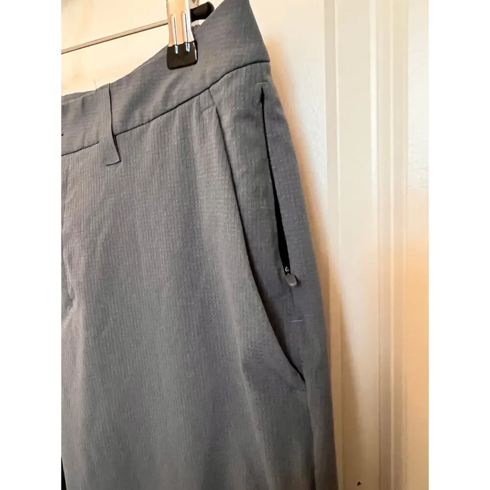 Lululemon ABC Slim-Fit Performance Trousers grey Sz 30 Golf Athleisure Old Money