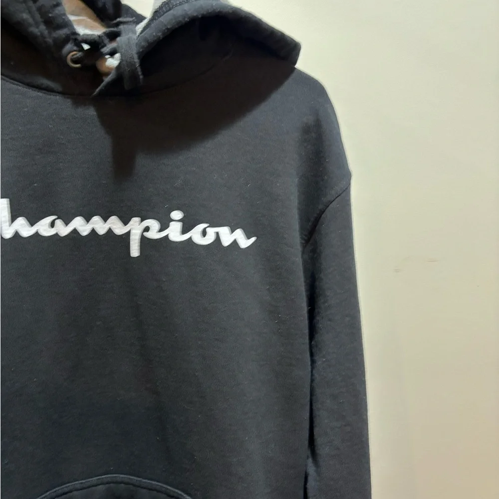 Champion Men's Black Hoodie Sweater