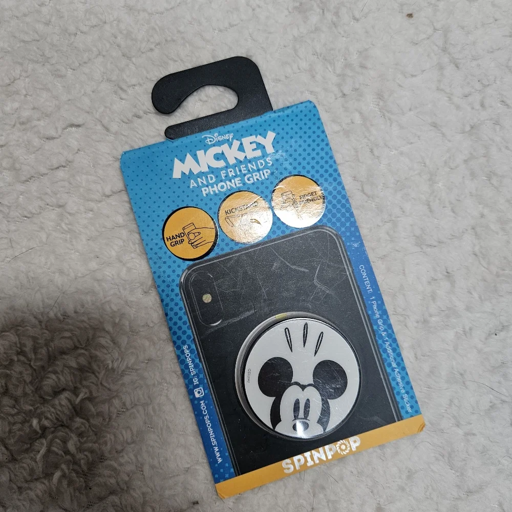Disney Mickey and Friends Phone Grip - Black and White