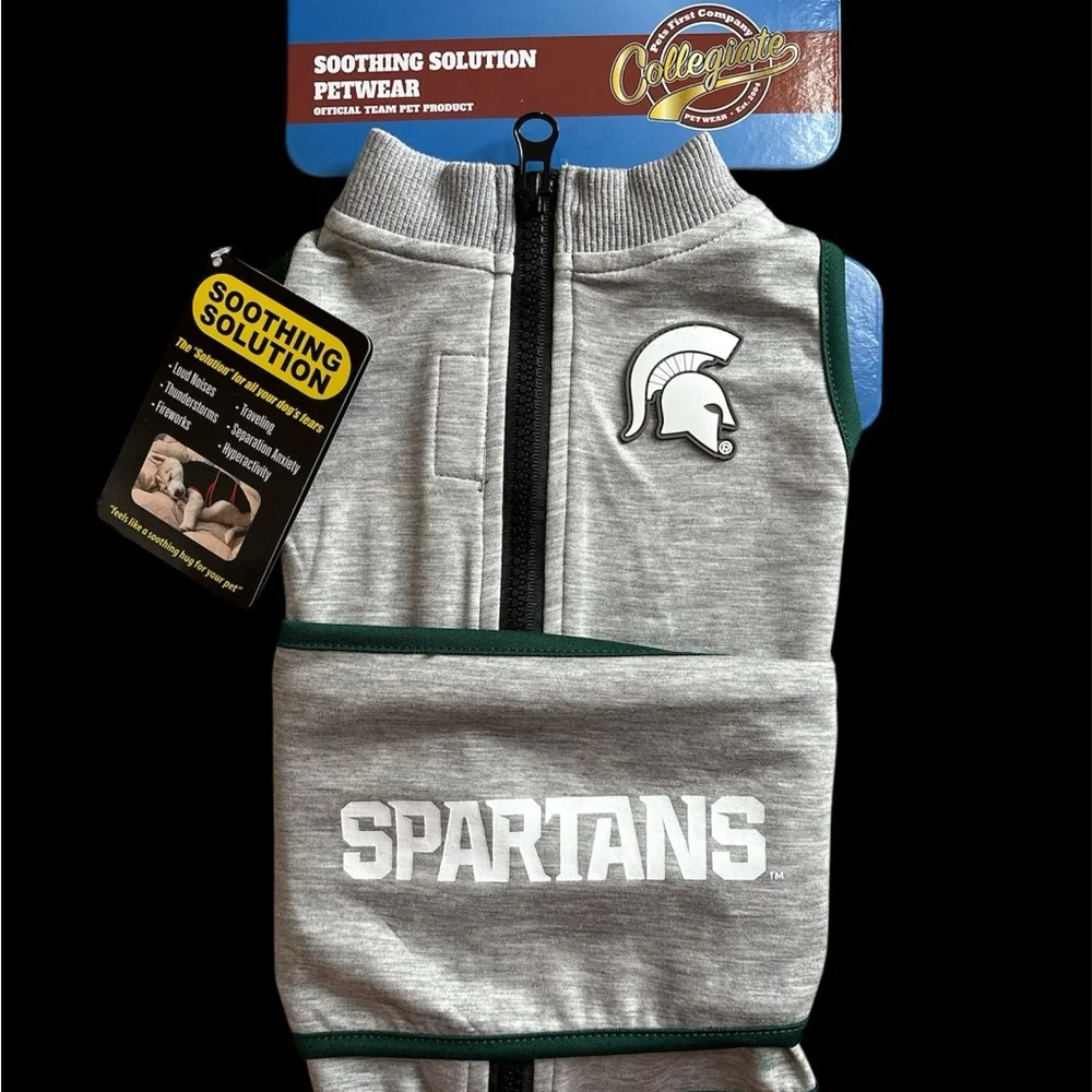 Michigan State Petwear Anti Anxiety Dog Cat Comfort Size SMALL Machine Washable