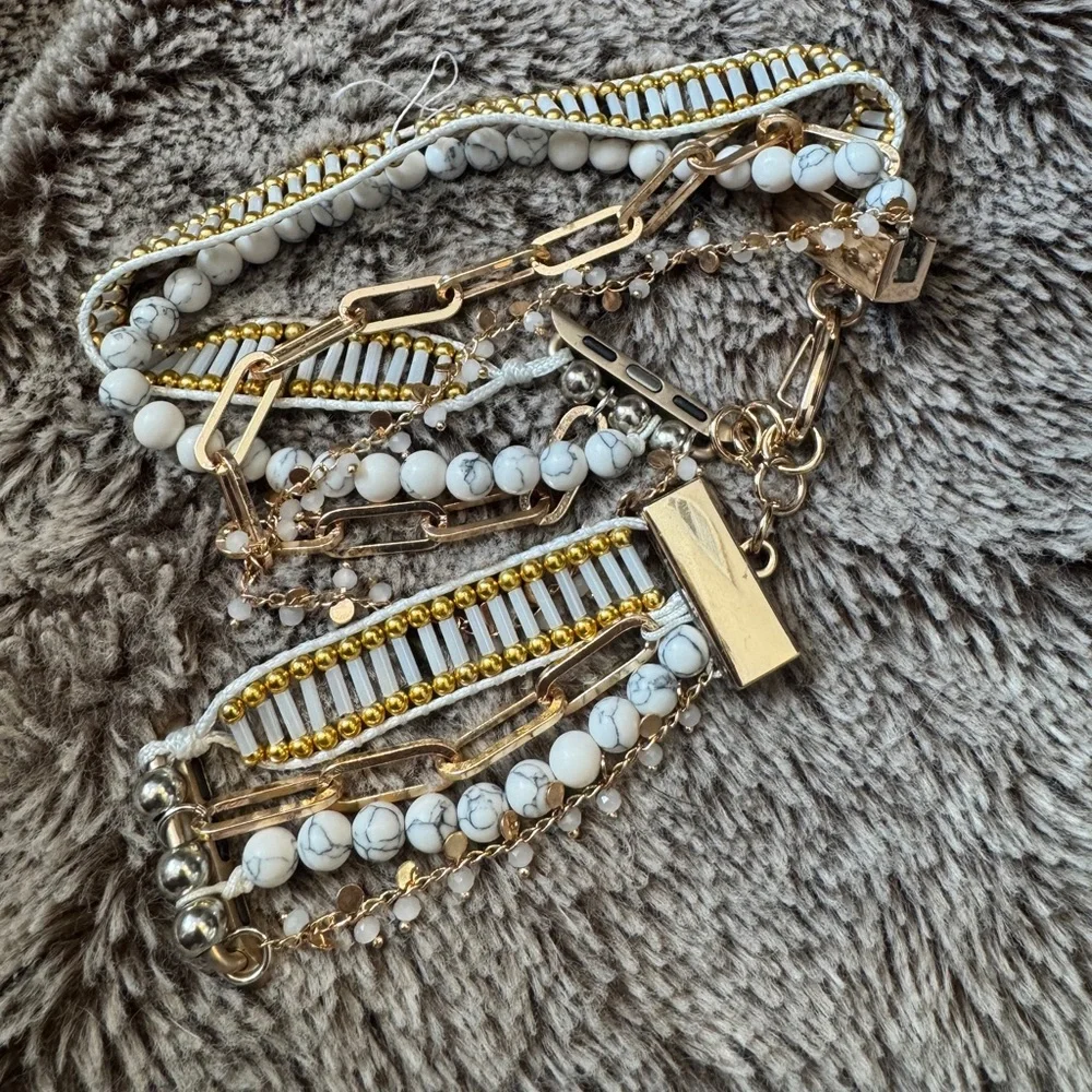 Victoria Emerson Beaded Wrap Apple Watch Strap Bracelet