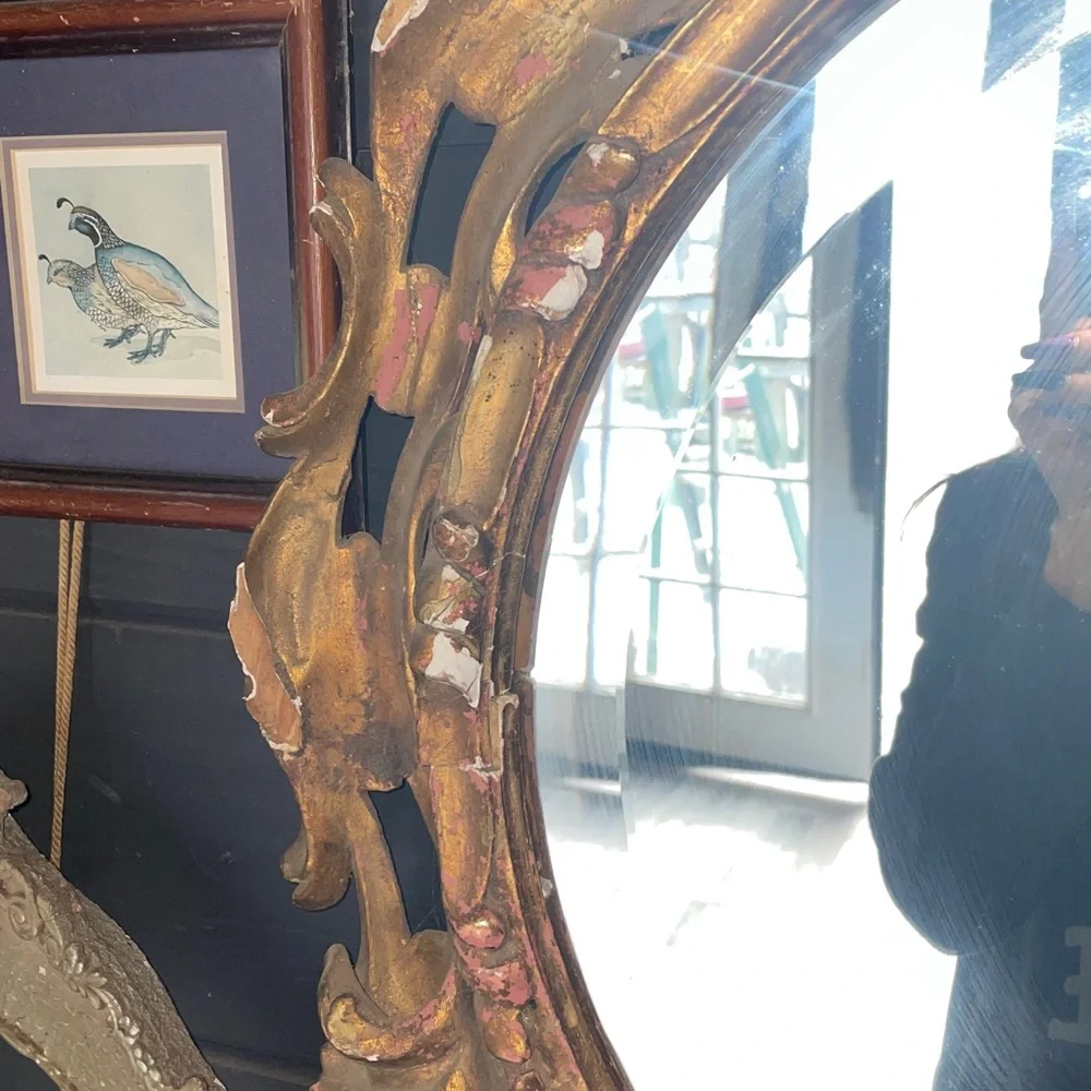 Elegant Gold Ornate Wall Mirror