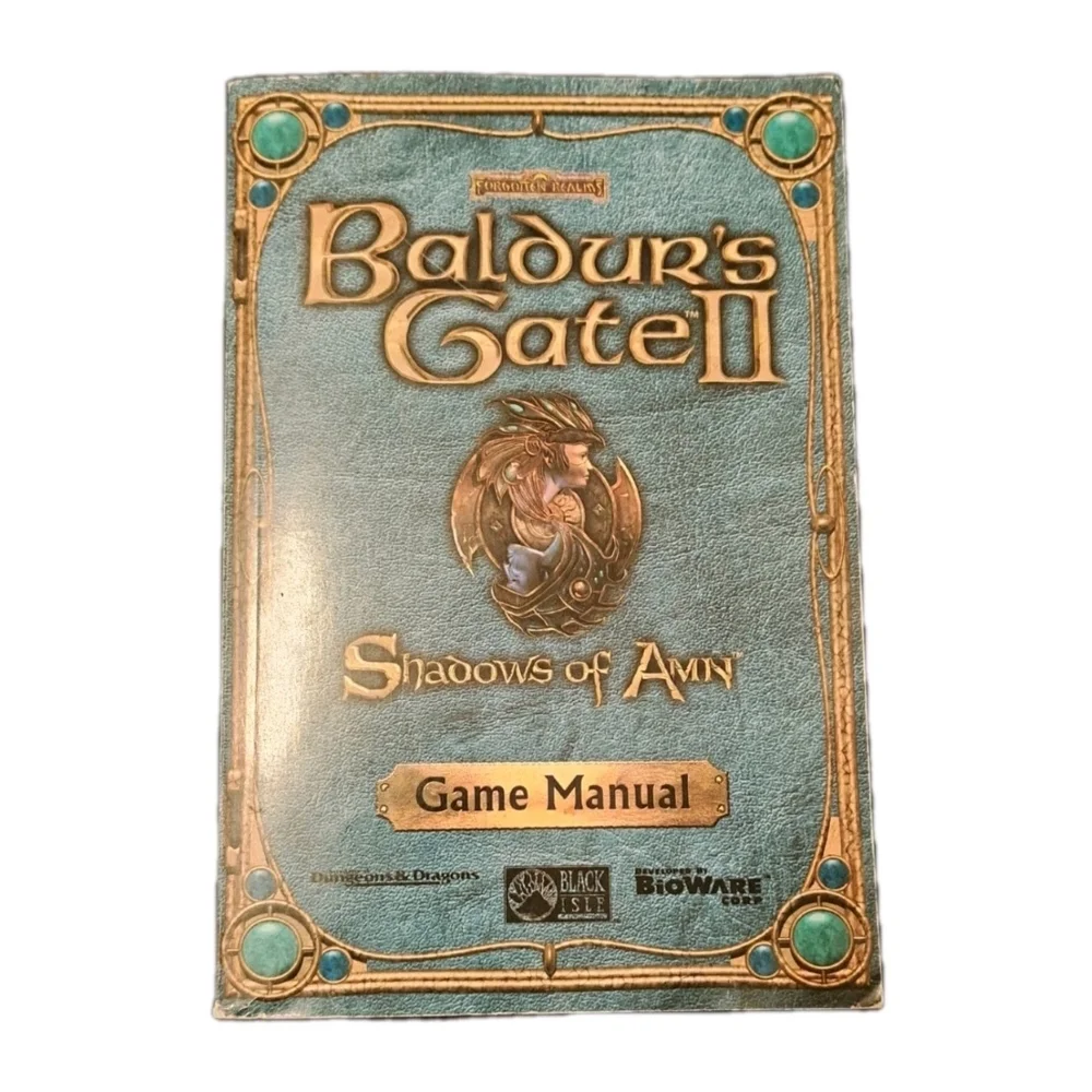 Baldur's Gate II: Shadows of Amn Guide, Quick Reference, Box And Map No Game