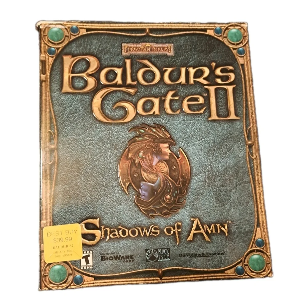 Baldur's Gate II: Shadows of Amn Guide, Quick Reference, Box And Map No Game