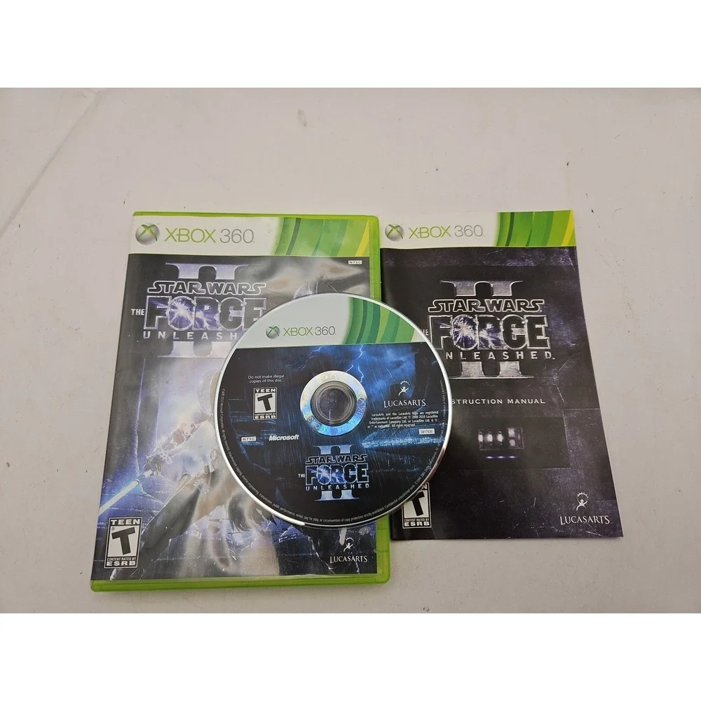Star Wars: The Force Unleashed II (Xbox 360, 2010) Complete CIB Manual - GOOD