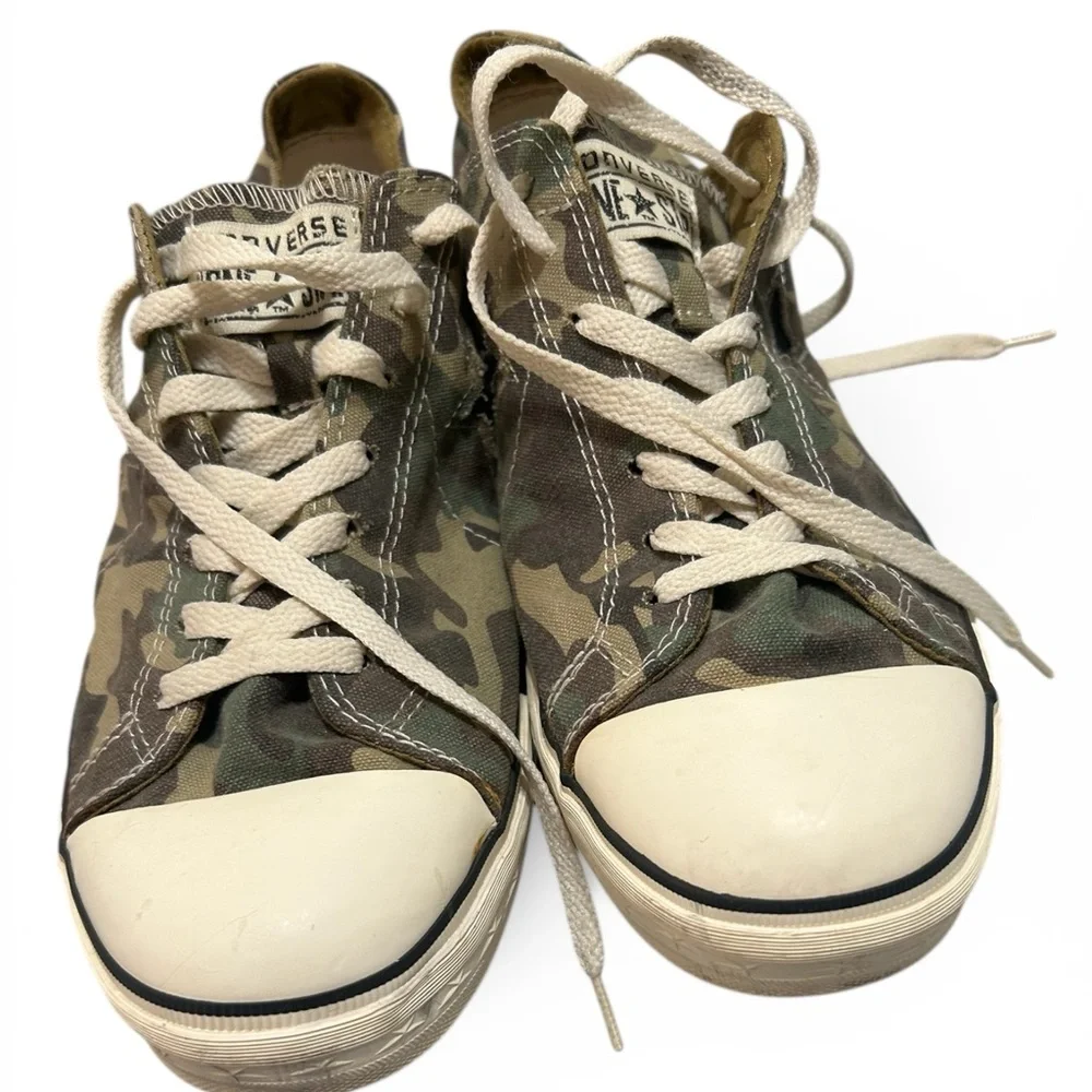 Converse Green Camouflage Sneakers