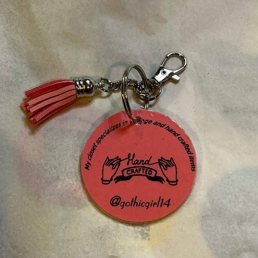 QR Code Keychain with Tassel Pick Your Color