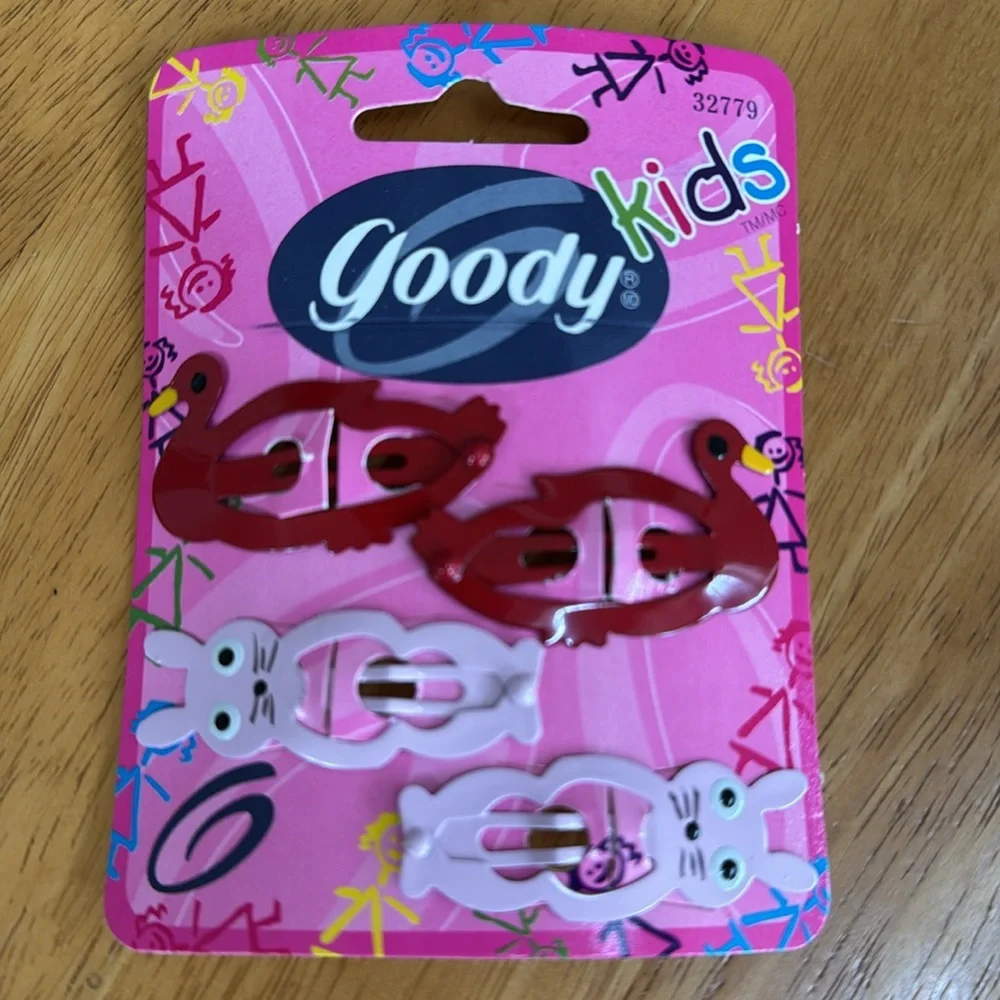 ❤️NWT Goody Kids Hair Clips Barrettes Easter Bunny