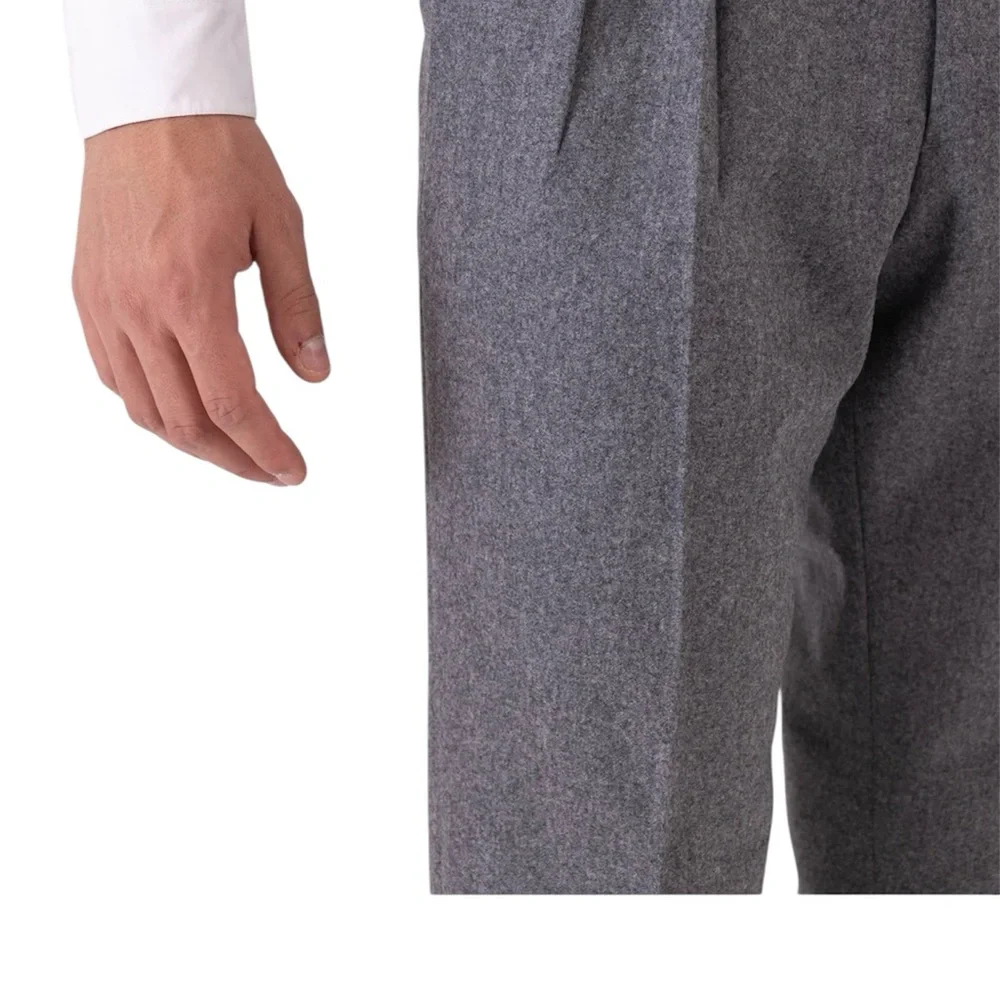 Men’s Vintage Bernard Zins Paris Pleated & Cuffed wool dress pants Size 36