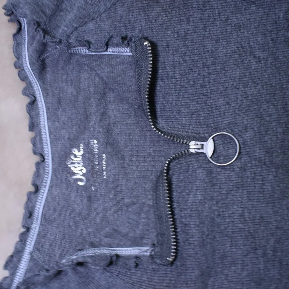 Justice Gray Long Sleeve Shirt Size 7