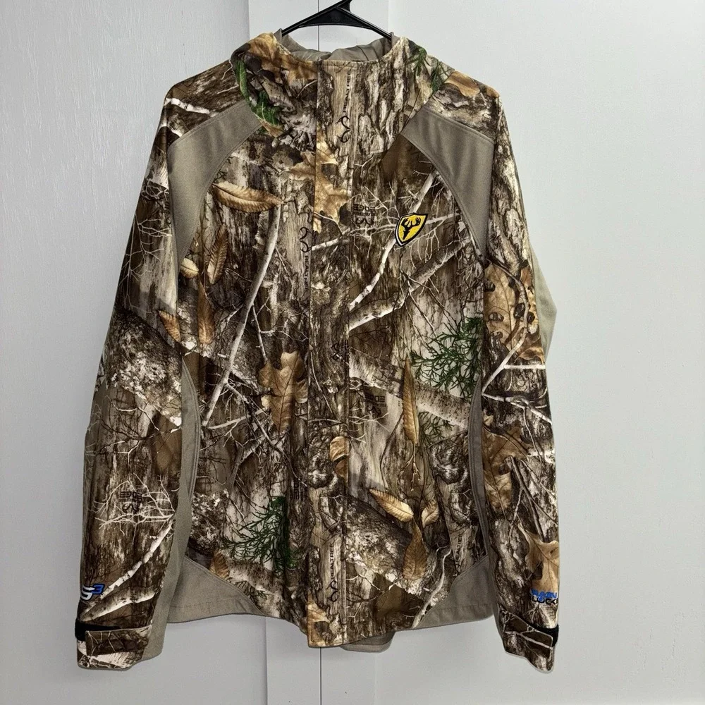 Shield Series Blocker S3 Drencher Jacket with Hood Real Tree Edge Men Size Large