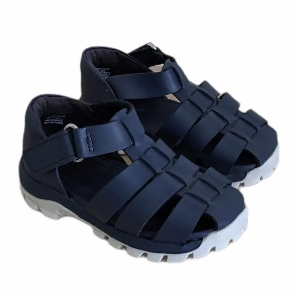 Zara Navy Blue Fisherman Sandals Toddler Girl Size 5