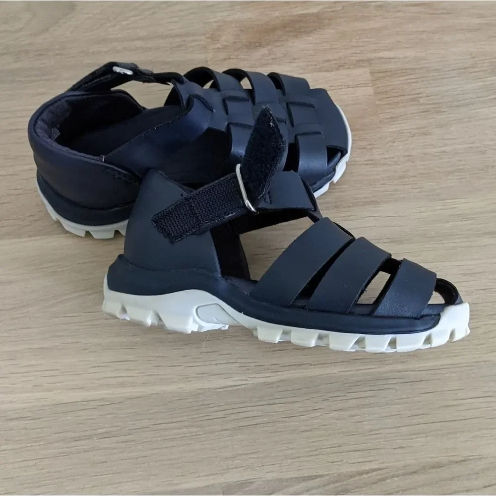 Zara Navy Blue Fisherman Sandals Toddler Girl Size 5