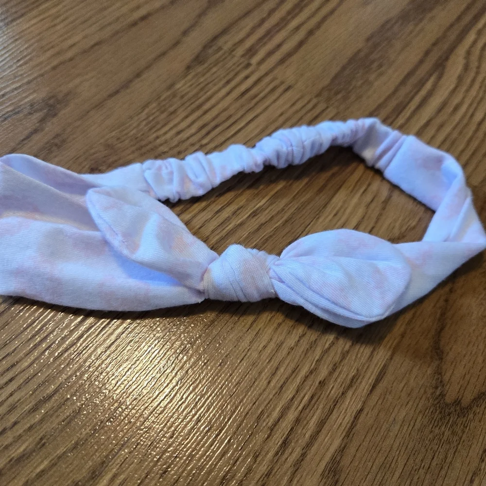 5 Pack Headbands Pink Gray White Bows Kids Baby Infant Headband Bundle Set Of 5