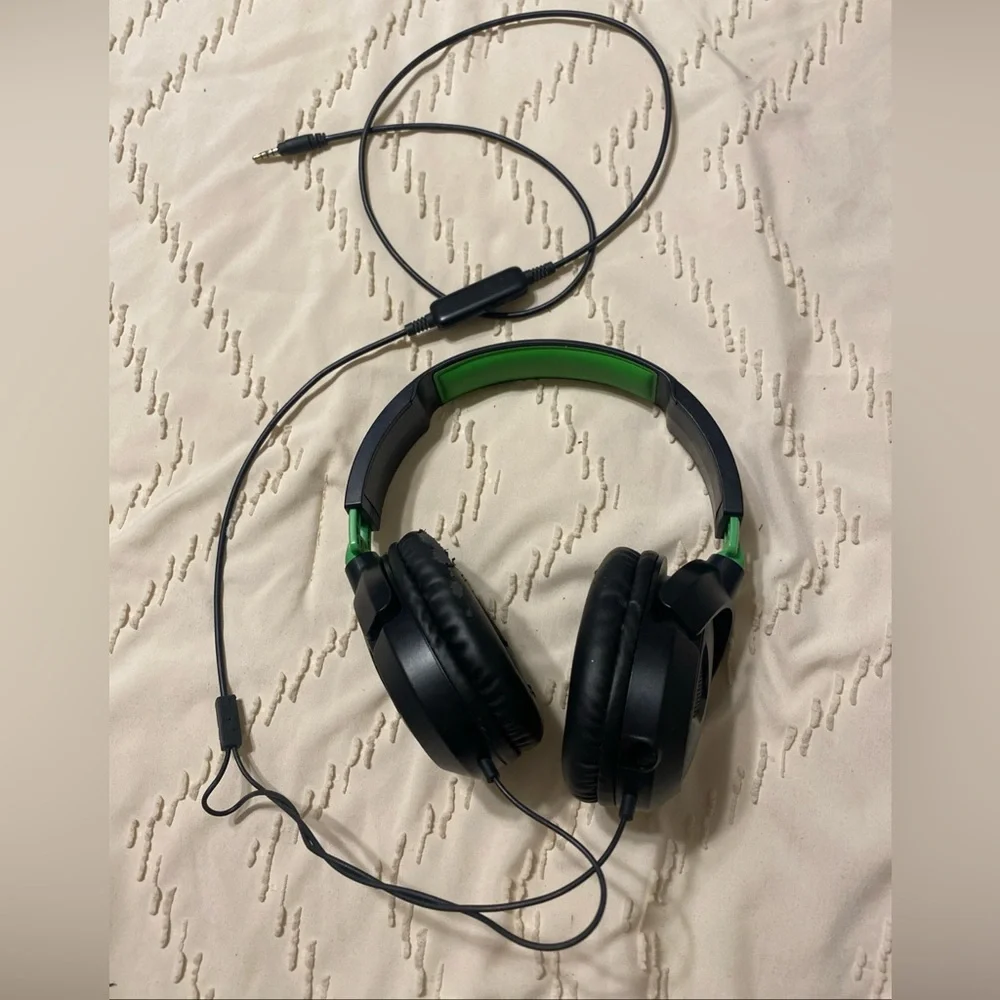 Turtle Beach Black and Green Gaming Headset