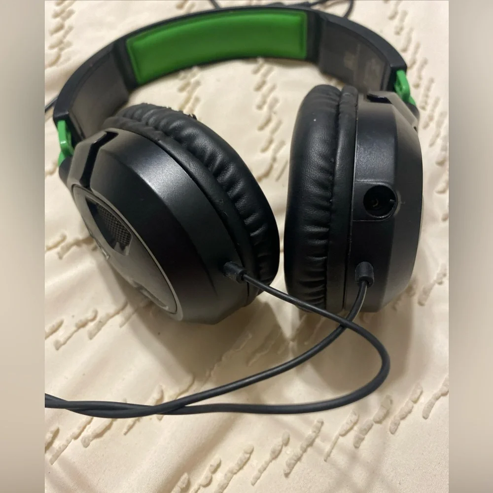 Turtle Beach Black and Green Gaming Headset