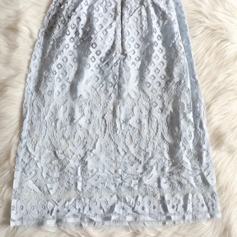 NEW Dex Blue Lace Crochet Summer Dress Size XS