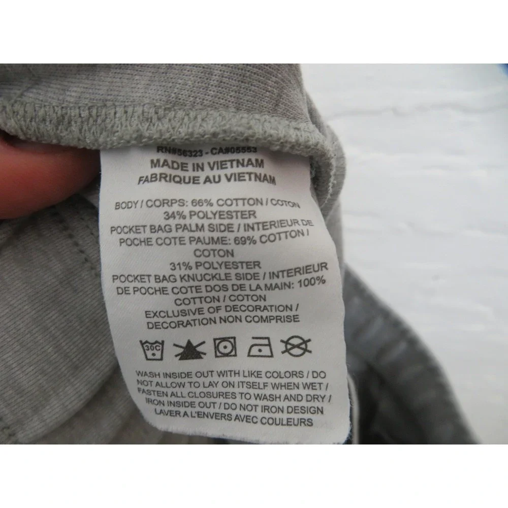 Nike Fleece Jogger Sweatpants Mens Medium Gray Zip Pocket CU4495-063 Athletic
