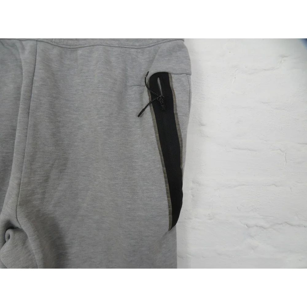 Nike Fleece Jogger Sweatpants Mens Medium Gray Zip Pocket CU4495-063 Athletic