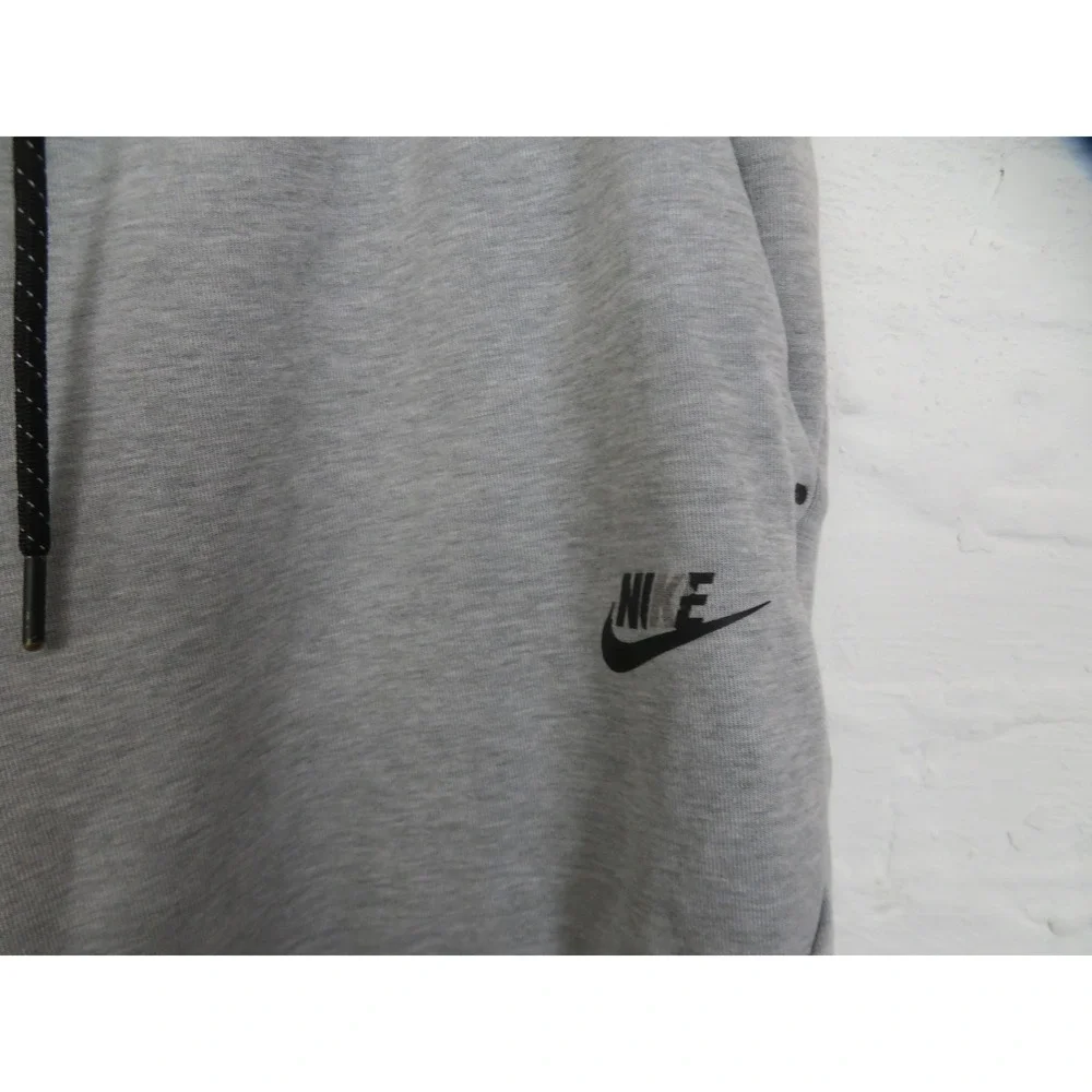 Nike Fleece Jogger Sweatpants Mens Medium Gray Zip Pocket CU4495-063 Athletic