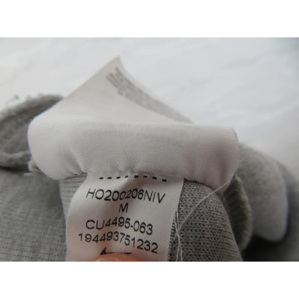 Nike Fleece Jogger Sweatpants Mens Medium Gray Zip Pocket CU4495-063 Athletic