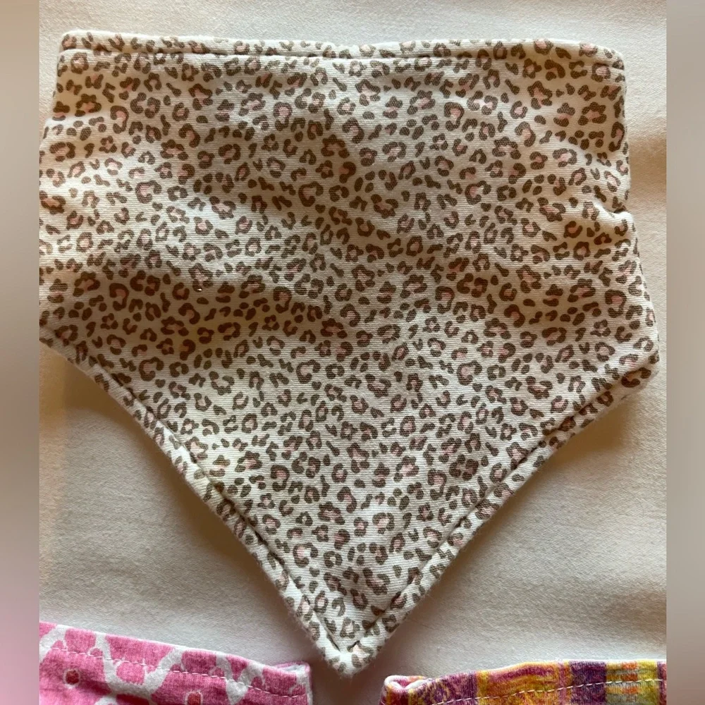Colorful Patterned Kids Bandana Bibs