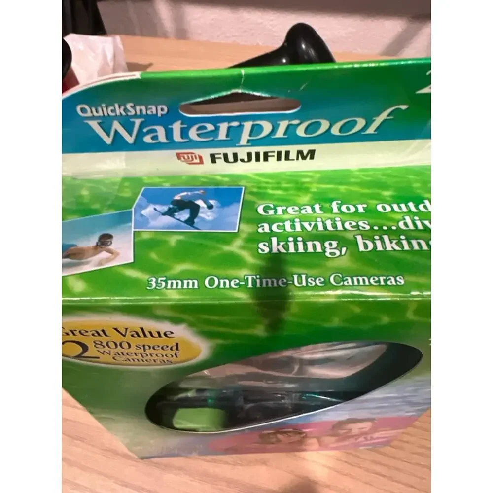 Fujifilm QuickSnap Waterproof 800 Speed Disposable Camera 2-Pack Exp 12/2007 New