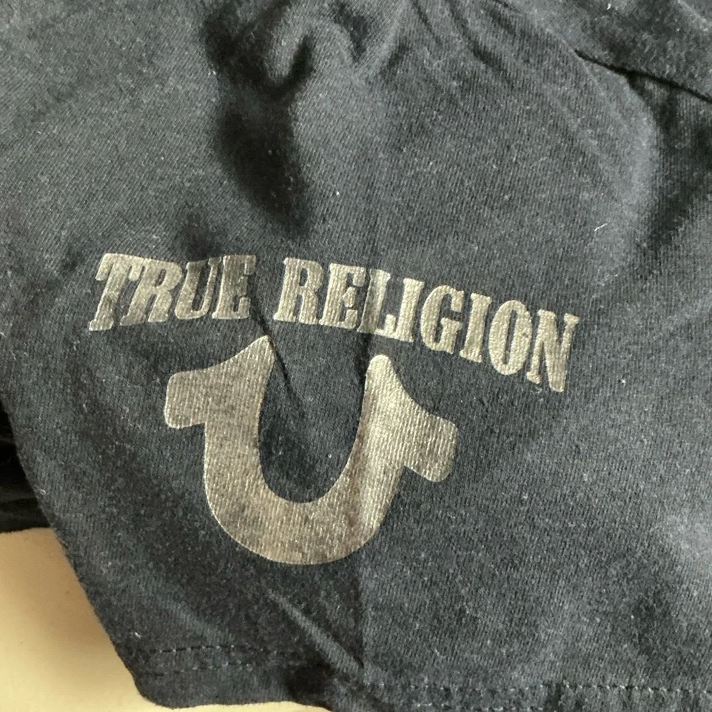 True Religion Black V-Neck Tee